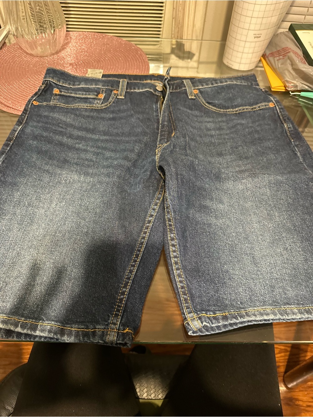 Levi's Men's Indigo Blue Denim Shorts